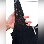 Free People kristal Metallic gold and black lace mini Dress,Size 8 Photo 11