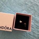 Pandora NIB  Heart Earrings Photo 1