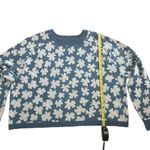 Spiritual Gangster Never Worn Blue Floral Sweater Size Medium Photo 3