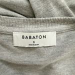Babaton Aritzia‎  Norris Relaxed T-Shirt in Heather Ashen Grey, Size Small Photo 4