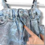 Ganni x Levi's Rare Faded Floral Print Vintage Denim Jean Distressed Midi Dress Photo 4