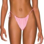 NEW Free People x Its Now Cool Gathered Tie‎ Pant in quartz lurex, size S Pink Photo 0