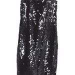 Tory Burch  Sequined Tulle Cocktail Evening Midi Slip Dress Black Women's 2 Photo 0