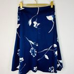 See You Monday Women’s Blue Floral Pleated Skirt Size Medium Elegant & Feminine Photo 7