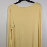 J Jill Pima Boat Neck Tunic L Long Sleeve Lightweight 100% Cotton Yellow Size L Photo 1