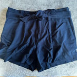 Banana Republic Tie Belt Navy Shorts Women's Size 8 Casual Coastal Photo 0