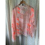 MRP Mr Price Embellished Trim Sheer Tribal Print Kaftan Swim Cover Up One Size Size undefined Photo 3