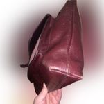 Fossil Kinley Leather Crossbody Pebbled Suede Flap Messenger Bag w Key Burgundy Photo 5