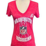 NFL Team Apparel Washington Redskins Women's T-Shirt Breast Cancer Awareness. Size Medium. Photo 0