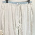 Julianna Rae Womens L Blue & White Floral Embroidered Cotton Pajama Sleep Set Size L Photo 10