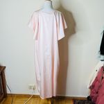 Natori Pink Satin Embroidered Vintage Nightgown Size L Photo 6