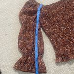 I.N. San Francisco  Floral Smocked Top in Brown Photo 14