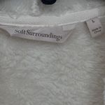 Soft Surroundings Sherpa Cream Fleece Oversized Wrap Cardigan Size L Photo 9