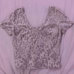 Lululemon  Align T-Shirt Cheetah Camo Antique White Mult Size 4 Photo 0