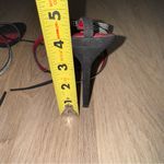 mix no. 6 Black & Red Strappy Heels with Rhinestones - Size 8 Photo 6