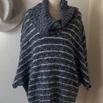 Anthropologie • moth stripe cowl neck poncho sweater Photo 0