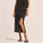 Z Supply  Shilo Knit Skirt Navy Large NWT STITCH FIX Photo 3