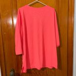 Chico's Bright Coral Textured Tunic Photo 2
