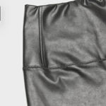 Wilfred Aritzia  Free Hi Waist Pullon Vegan Leather Black Leggings Q1 Photo 5