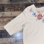 Alfred Dunner  Cream Floral Embroidered Long Sleeve Top Photo 1