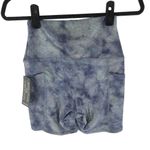 Evolution and creation  Womens High Waist Bike Biker Shorts Tie Dye Blue Gray S Photo 1