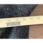 Anne Klein  Womens XL Black Sequin Open Front Cardigan Knit‎ Waterfall Going Out Photo 5