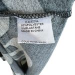 American Vintage Papillon Black Grey Geometric Half Sleeve Mock Neck Pullover Sweater Dress Sz S Photo 4