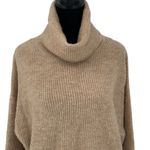 New Look Womens Knitted Turtleneck Stretch Pullover Sweater Tan Small Photo 1