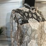 Rina Di Montella Vintage Lace Dress Pink Rhinestones Beaded Roses 12 Photo 3