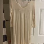 Brochu Walker  long sleeve dress with slip cream size P Photo 0