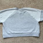 Marine layer  Gray Cropped Sweatshirt Photo 3