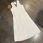 Everlane NWT The Linen Eyelet Maxi Dress White XXS/XS Photo 6