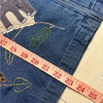 Dress Barn Vintage  Appliqued Jungle Animals Denim Zip Jacket Size Small Zebra Photo 4