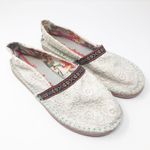 Tigerbegs White Crochet Flats Size 7.5 Photo 0