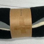 DONNI. Tri Color Scarf Black Gray and Cream NWT Photo 3