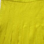 J.Crew NWT Midi in Bright Kiwi Yellow Embroidered Chiffon Short Sleeve Dress 2 Photo 4