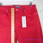 Just USA New! vermiliion red skinny jeans, women size 31 Photo 3