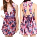 Free People Daydream Floral Butterfly Print Dress Sz L Photo 1