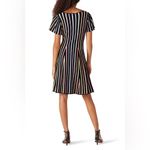 Milly Rainbow Knit Striped Multicolor Women's Dress Size Medium EUC Sold Out Photo 6