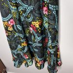 New‎ Sara Roka Maxi Skirt in Liberty Floral Sz 40 Black Photo 2