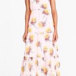J.Crew  Mercantile Pink Sunburst Tiered Bouquet Floral Maxi Dress Photo 4