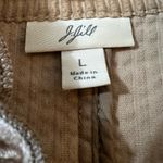 J.Jill  Denim Ruffle Trim Corduroy Jacket Unique Buttons Pockets Vintage Large Photo 3