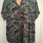 Torrid  Sz 4 Camouflage Button-Up Shirt Photo 13