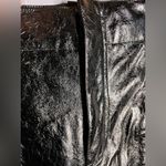 Free People  Star Crossed Lovers Straight Vegan Faux Leather Pants- Black - 12 Photo 6