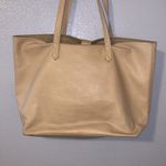 Old Navy Beige Faux Leather Tote Bag Photo 1