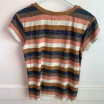 Madewell  Multicolor Striped Textured Short Sleeve Shirt Photo 4