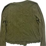 Lucky Brand Cropped Knit Button Down Top Cardigan Medium Photo 3