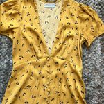 Urban Outfitters yellow Jen Button-Down Mini Dress size small Photo 7