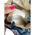 CARLOS FALCHI Vintage Leather Multicolor Shoulder Bag Pink Photo 10