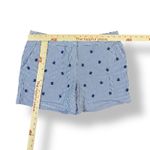 Brooks Brothers Embroidered Seersucker Striped Shorts Womens Size 8 Blue White Photo 2